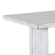 Sime Dining Table | 60" Rectangular Plank Top Off White Mahogany Wood