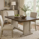 Camie Dining Table | 60" Rectangular Plank Top | Dark Brown n Gray