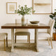 Camie Dining Table | 60" Rectangular Plank Top | Dark Brown n Gray