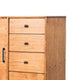 Amy Tall Dresser Chest | 5 Drawers | Black | Orange Brown Mahogany BM333361
