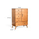 Amy Tall Dresser Chest | 5 Drawers | Black | Orange Brown Mahogany BM333361