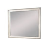 Amy Vanity Dresser Mirror | 36 x 42 Rustic Gray Mahogany Wood Frame
