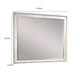 Amy Vanity Dresser Mirror | 36 x 42 Rustic Gray Mahogany Wood Frame