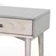 Amy Nightstand | 1 Drawer | Tapered Legs | Rustic Gray Mahogany Wood BM333364