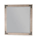 Desy Vanity Dresser Mirror | 40x41 Light Sand Brown Mahogany Wood BM333365