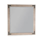 Desy Vanity Dresser Mirror | 40x41 Light Sand Brown Mahogany Wood