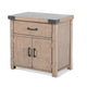 Desy Nightstand | Drawer and Door Cabinet | Light Brown Mahogany Wood BM333366