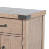 Desy Nightstand | Drawer and Door Cabinet | Light Brown Mahogany Wood BM333366