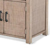 Desy Nightstand | Drawer and Door Cabinet | Light Brown Mahogany Wood BM333366