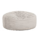 Sealy Bean Bag Chair | Soft Beige Faux Fur Cover | Shredded Foam Fill BM333396