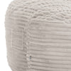 Sealy Bean Bag Chair | Soft Beige Faux Fur Cover | Shredded Foam Fill BM333396