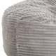 Sealy Oversized Bean Bag Chair | Gray Faux Fur Cover Shredded Foam BM333397