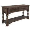 Marie Console Table | 2 Drawers | Caramel Brown Multiwood Frame | 60’’ BM333426
