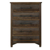 Tinaa Tall Dresser Chest | 5 Drawers | Metal Handles | Brown Wood BM333429