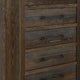 Tinaa Tall Dresser Chest | 5 Drawers | Metal Handles | Brown Wood BM333429