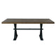 Tinaa Dining Table | Industrial Trestle Base | Brown Pine Wood | 79’’ BM333432