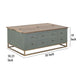 Timmy Cocktail Coffee Table | 8 Drawers | Sage Green Pine | 50’’ BM333436