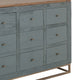 Timmy Console Sideboard | 12 Drawer | Sage Green Pine Wood | 61’’ BM333437