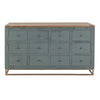Timmy Console Sideboard | 12 Drawer | Sage Green Pine Wood | 61"