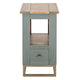 Timmy Chairside Table | 1 Drawer | Sage Green Pine Wood | 18’’ BM333438