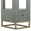 Timmy Chairside Table | 1 Drawer | Sage Green Pine Wood | 18’’ BM333438