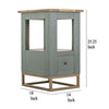 Timmy Chairside Table | 1 Drawer | Sage Green Pine Wood | 18’’ BM333438