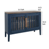 Maltie Sideboard Console Cabinet | 2 Doors | Indigo Blue Wood | 54’’ BM333441