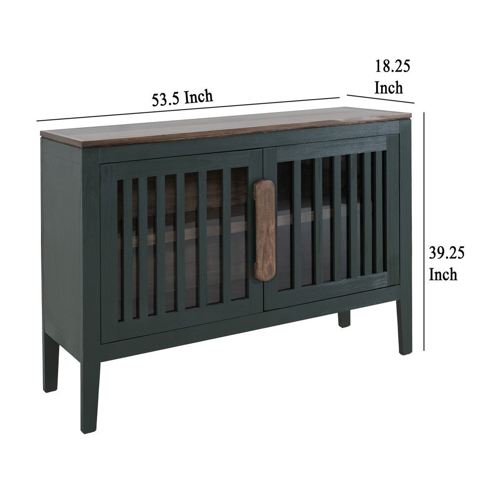 Maltie Sideboard Console Cabinet | 2 Doors | Forest Green Wood | 54’’ BM333442