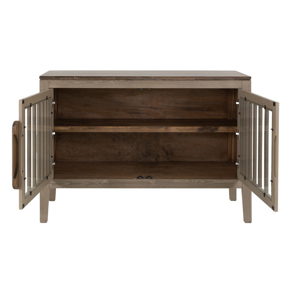 Maltie Sideboard Console Cabinet | 2 Doors | Sand Brown Wood | 54’’ BM333443