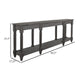Ify Sofa Console Table w Shelf Charcoal Black Melina Wood 95’’ BM333445