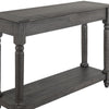 Ify Console Sofa Table | 1 Shelf | Charcoal Black Melina Wood | 49’’