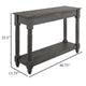 Ify Console Sofa Table | 1 Shelf | Charcoal Black Melina Wood | 49’’
