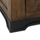 Linaa Wide Dresser | 7 Drawers | Barrel Brown Wood | Knob Handles BM333454