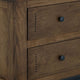 Linaa End Nightstand | 2 Drawers | Barrel Brown Wood Frame | 30’’ BM333456