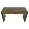 Esis Writing Desk | 2 Drawers | USB Ports | Dark Brown Mango Wood 60’’ BM333468