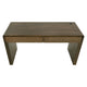 Esis Writing Desk | 2 Drawers | USB Ports | Dark Brown Mango Wood 60’’ BM333468
