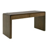 Esis Writing Desk | 2 Drawers | USB Ports | Dark Brown Mango Wood 60"