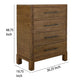 Terry Tall Dresser Chest | 4 Drawer | Walnut Brown Mango n Melina Wood BM333469