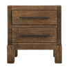 Terry Nightstand with 2 Drawers | Walnut Brown Mango and Melina 24"