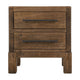 Terry Nightstand with 2 Drawers | Walnut Brown Mango and Melina 24"