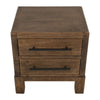 Terry Nightstand with 2 Drawers | Walnut Brown Mango and Melina 24"