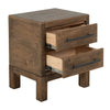 Terry Nightstand with 2 Drawers | Walnut Brown Mango and Melina 24"