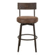 Corey Counter Height Chair | Black Metal | Brown Faux Leather 24’’ BM333472