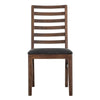 Ally Dining Chair Set of 2 | Ladderback | Melina Wood Brown Polyester BM333477