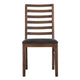 Ally Dining Chair Set of 2 | Ladderback | Melina Wood Brown Polyester BM333477