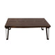 Ally Cocktail Coffee Table | Gold Metal | Walnut Brown Parota 47’’ BM333480