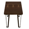 Ally Chairside Table | Gold Metal Inlays | Walnut Brown Parota 22’’ BM333482