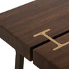 Ally Chairside Table | Gold Metal Inlays | Walnut Brown Parota 22’’ BM333482