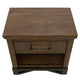 Ally Nightstand | 1 Drawer and Bottom Shelf | Walnut Brown Parota Wood BM333485