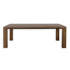 Ally Dining Table | Textured Apron | Walnut Brown Parota Wood 87’’ BM333487